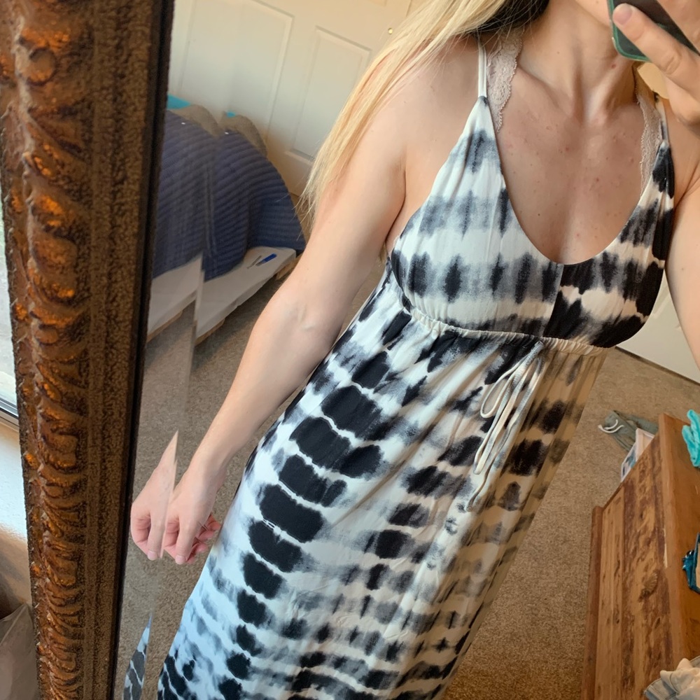 Black & White Maxi Dress